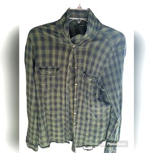 XL Eddie Bauer Plaid Button up shirt